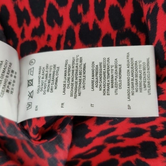 IRO Boina Rad & Black colors Leopard Wrap Dress size 8 or EUR 40 - Picture 15 of 15